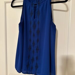 Blue Sleeveless Top